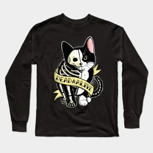 Schrodinger cat tattoo Long Sleeve T-Shirt